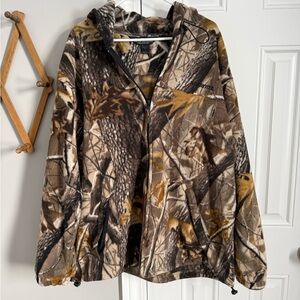Camo Zip-Up Sweater